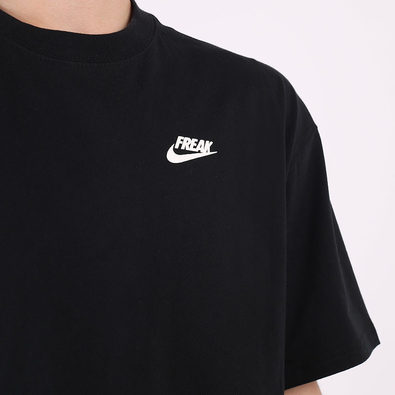 мужская черная футболка Nike Dri-FIT Giannis Freak Swoosh Basketball T-Shirt DB6072-010 - цена, описание, фото 2